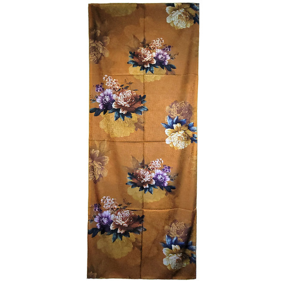 NWT Double-Sided Silk Scarf 27"x70" Long Rectangle Shawl Wrap 8693 - Picture 8 of 9